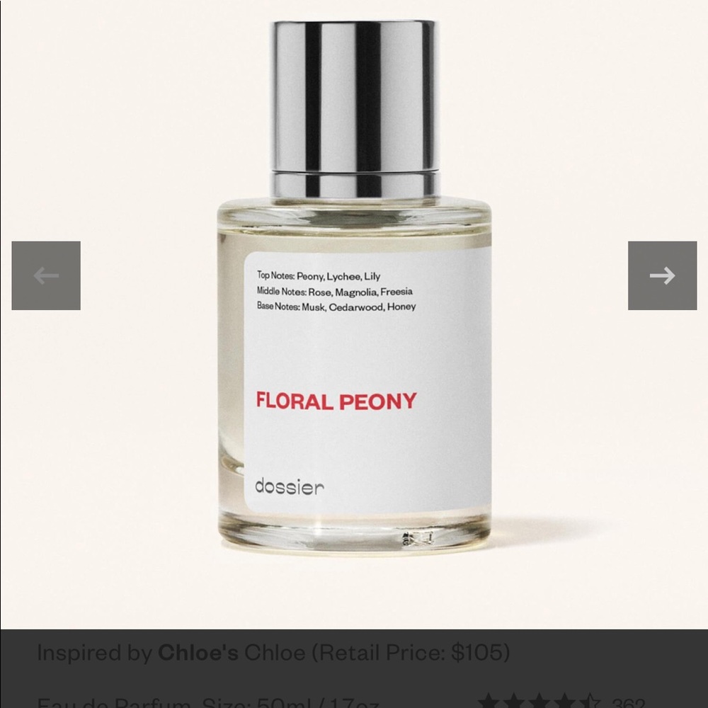 Dossier FLORAL PEONY Perfume (inspired by Chloe’s Chloe)